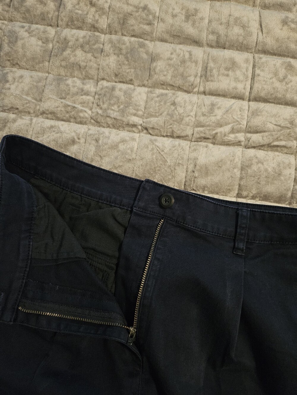 J. Crew Heritage 5" Pleated Chino Shorts Navy Blue High Rise Size 6 - Picture 4 of 9